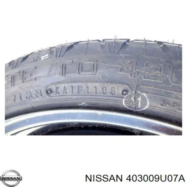 403009U07A Nissan discos de roda de aço (estampados)