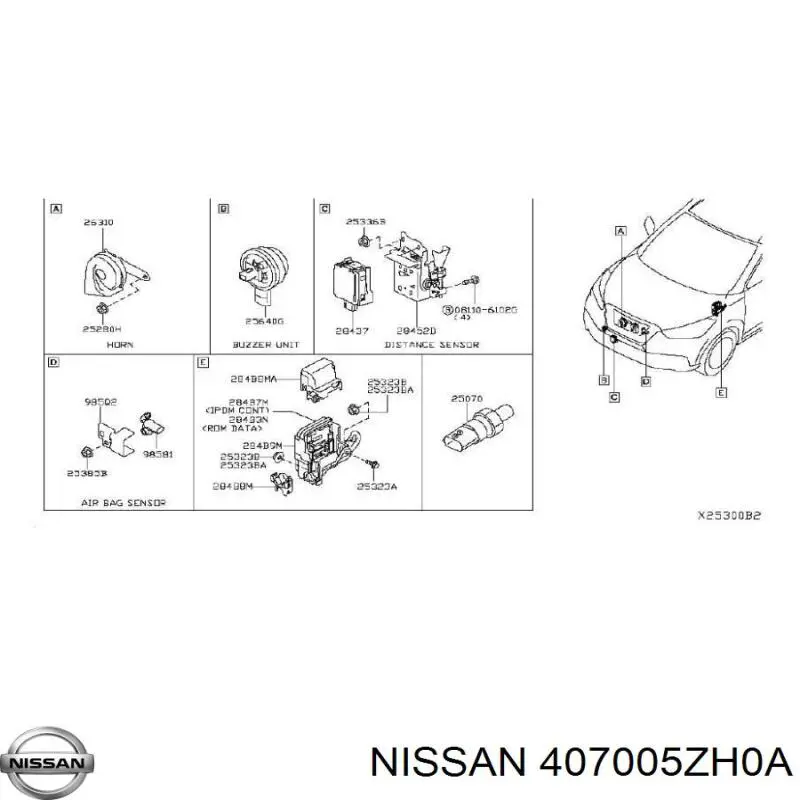  407005ZH0A Nissan