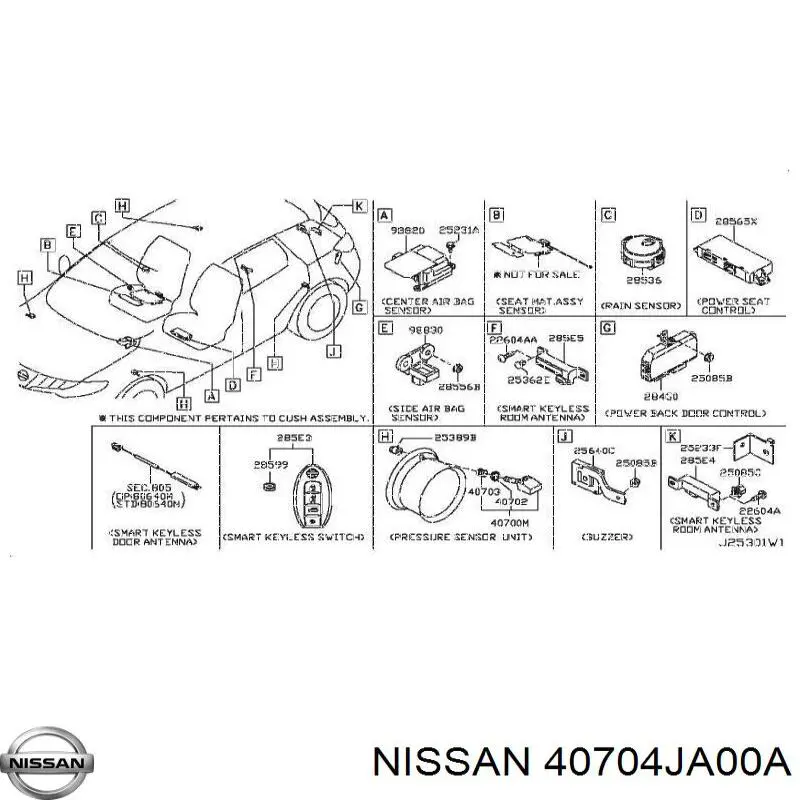 40704JA00A Nissan/Infiniti 