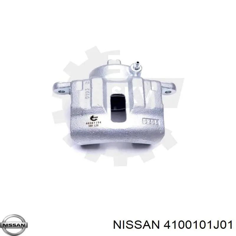 Купить 4100101J01 Nissan/Infiniti Суппорт тормозной передний правый