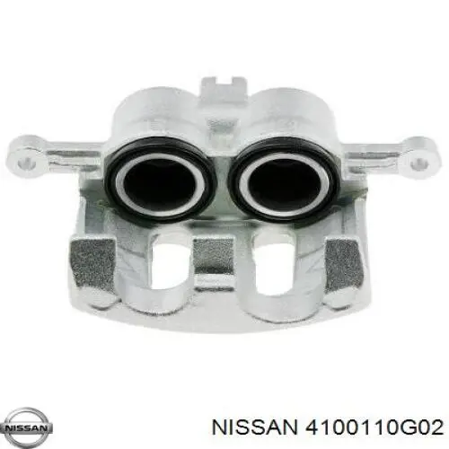 4100110G02 Nissan суппорт тормозной передний правый