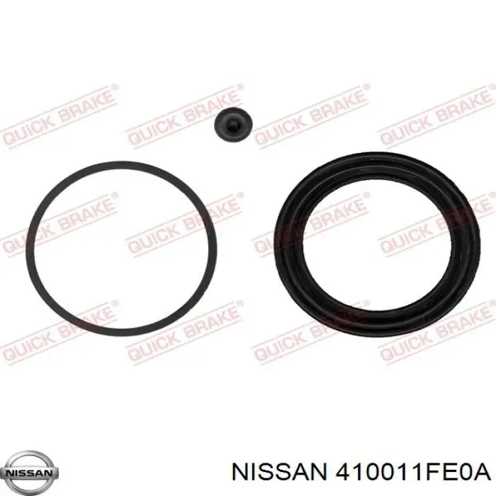 410011FE0A Nissan суппорт тормозной передний правый