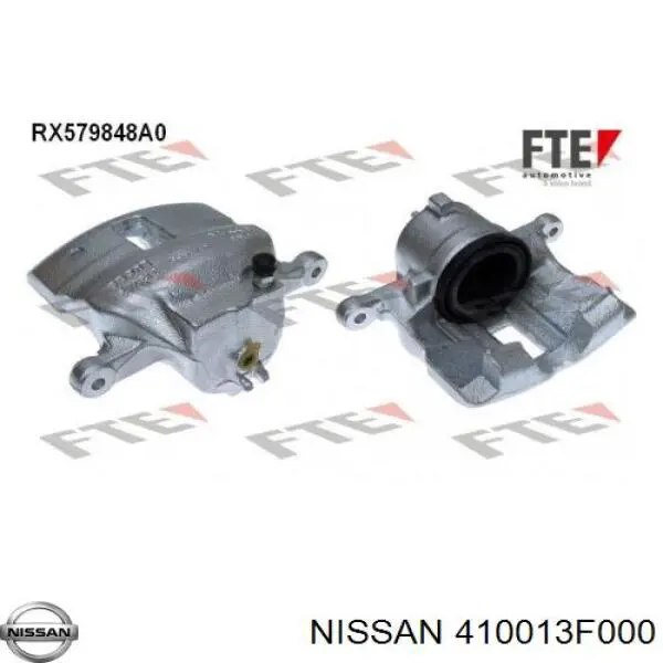 410013F000 Nissan/Infiniti Суппорт тормозной, передний, правый