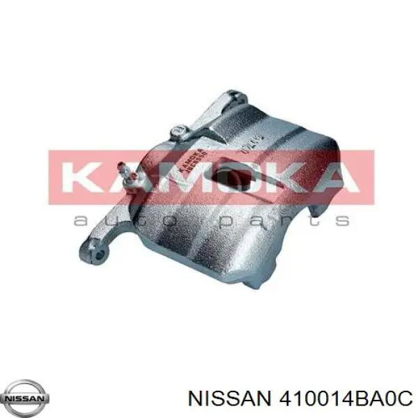 410014BA0C Nissan суппорт тормозной передний правый