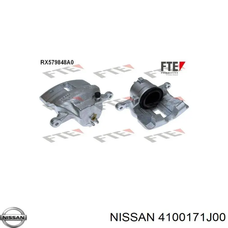 Купить 4100171J00 Nissan/Infiniti Суппорт тормозной передний правый