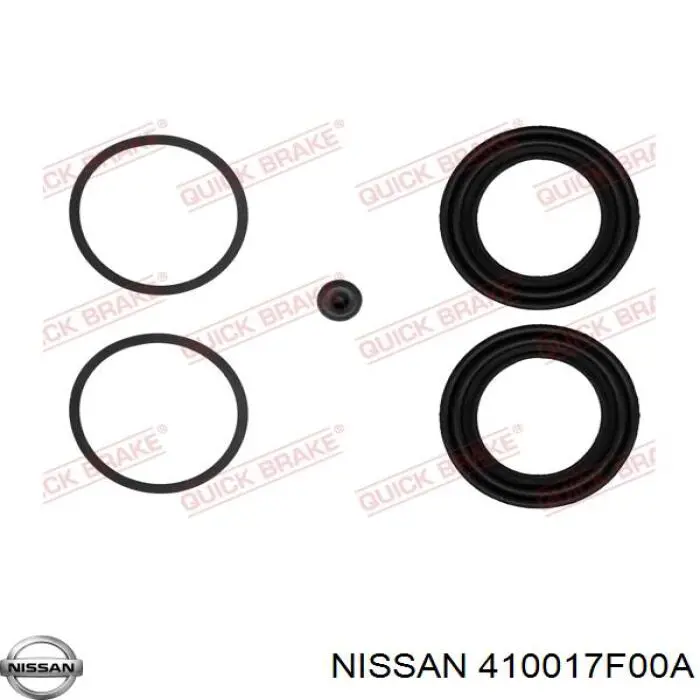 Суппорт тормозной передний правый 410017F00A Nissan