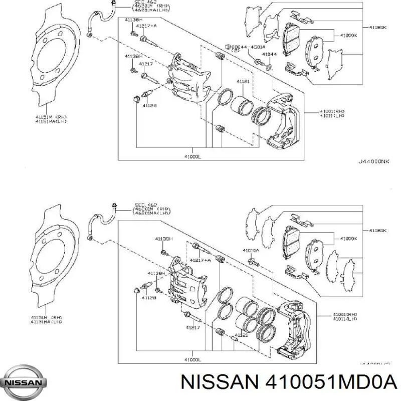 410051MD0A Nissan