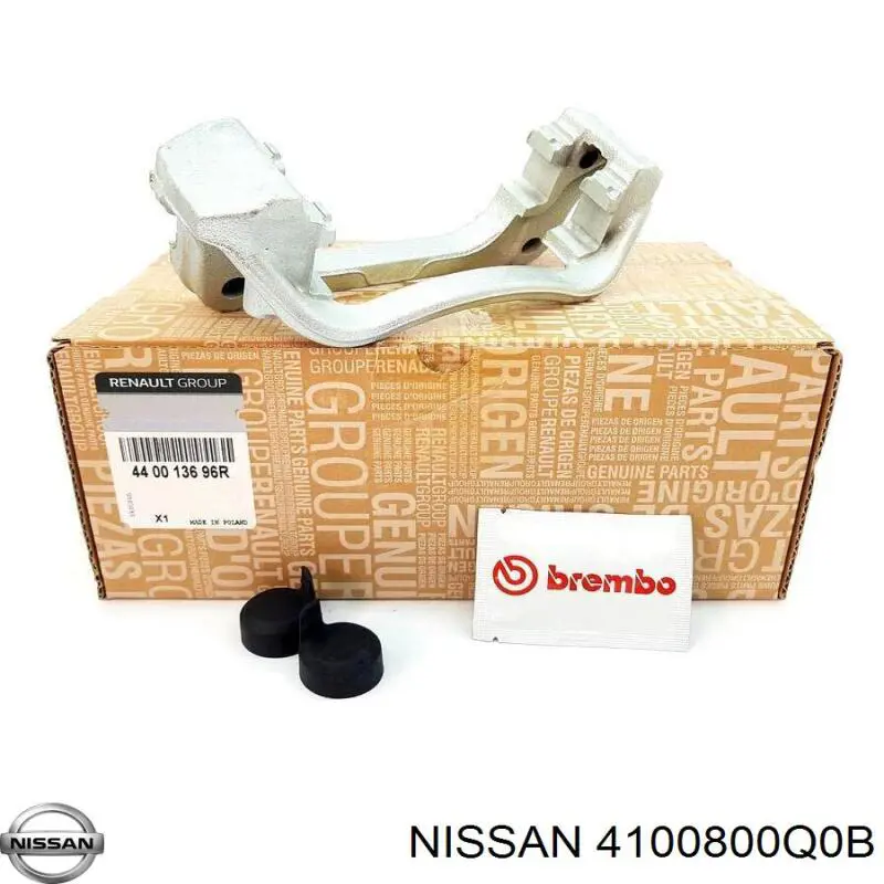 4100800Q0B Nissan braçadeira do freio de suporte traseiro