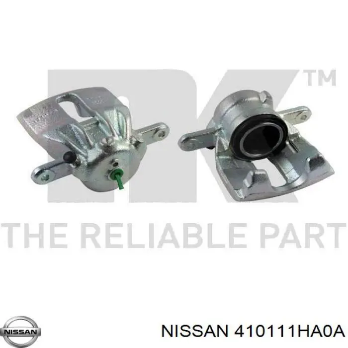 Суппорт тормозной передний левый NISSAN 410111HA0A