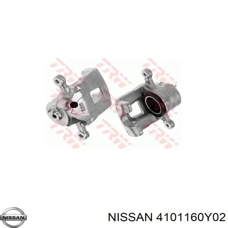 Суппорт тормозной передний левый 4101160Y02 Nissan