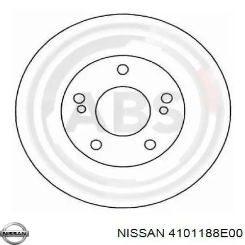 Купить 4101188E00 Nissan/Infiniti Суппорт тормозной передний левый