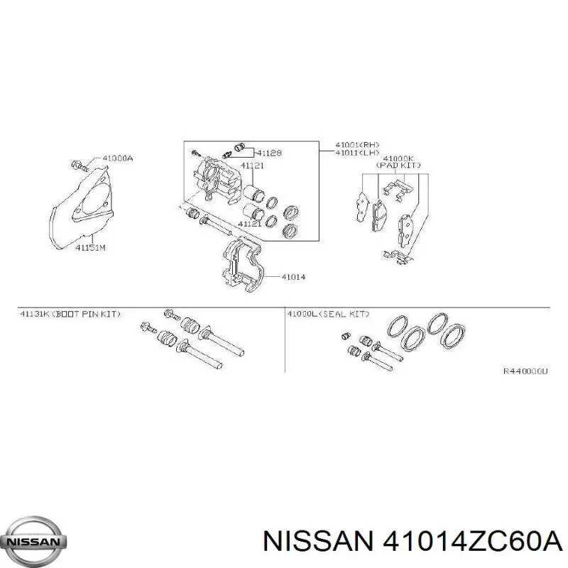  Nissan/Infiniti 41014ZC60A цена, от 269.02 USD