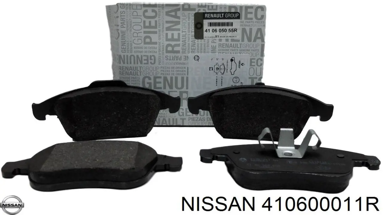 Передние тормозные колодки 410600011R Nissan