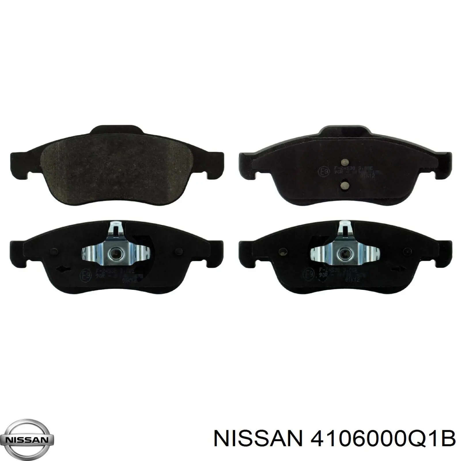 Передние тормозные колодки 4106000Q1B Nissan