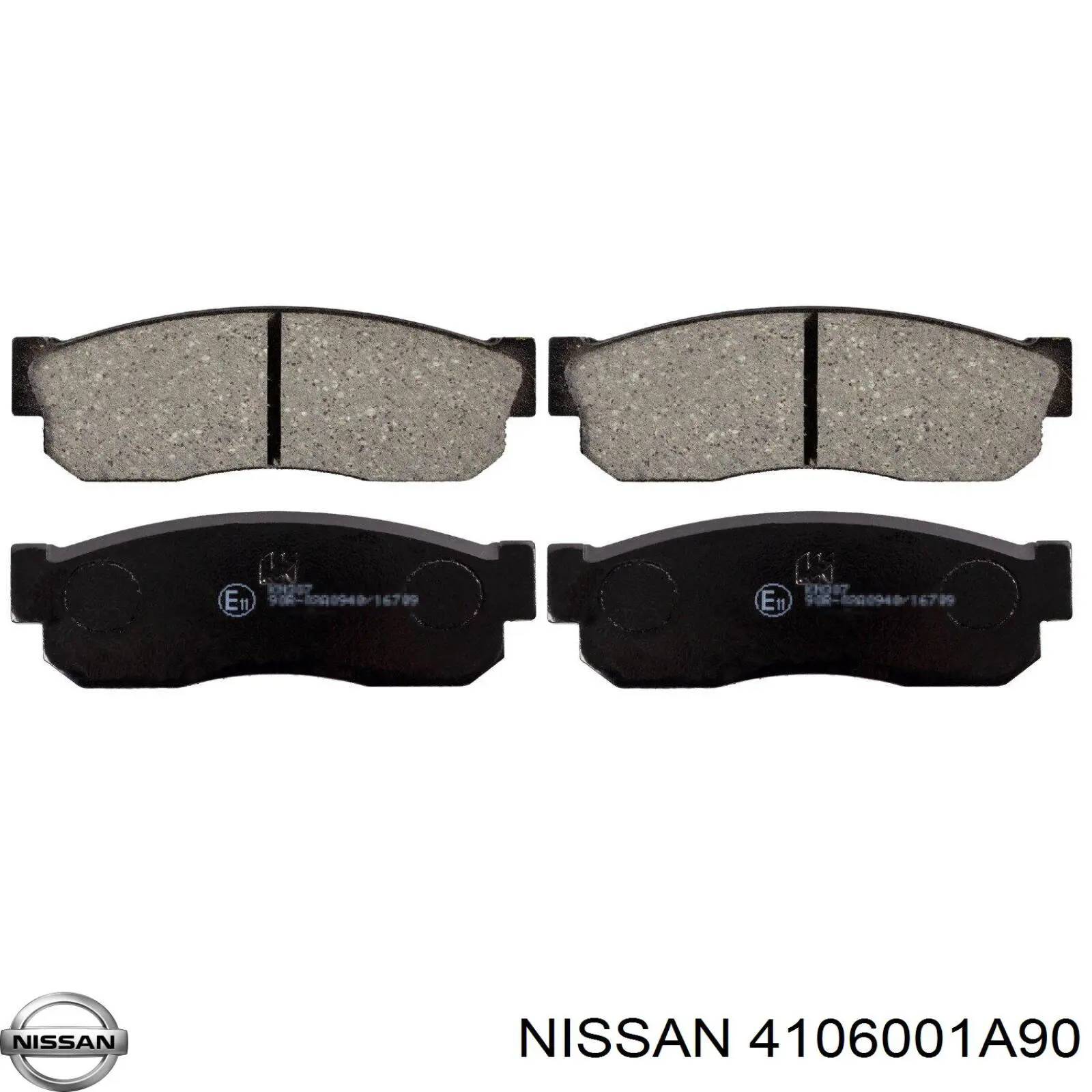 Передние тормозные колодки 4106001A90 Nissan