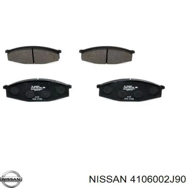 4106002J90 Nissan передние тормозные колодки