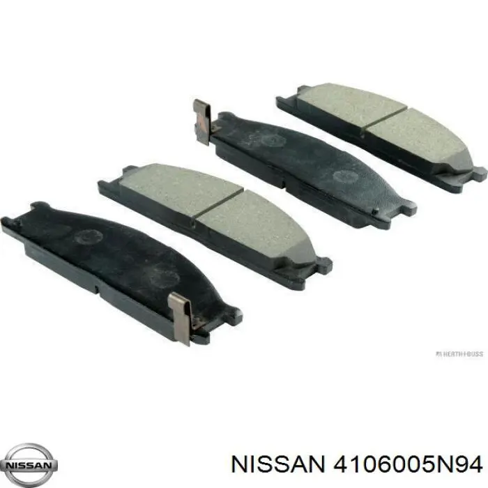 4106005N94 Nissan колодки тормозные передние дисковые