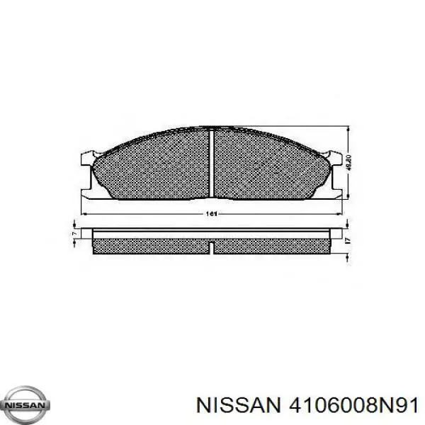 Колодки Nissan/Infiniti 4106008N91 цена, от 25.34 USD