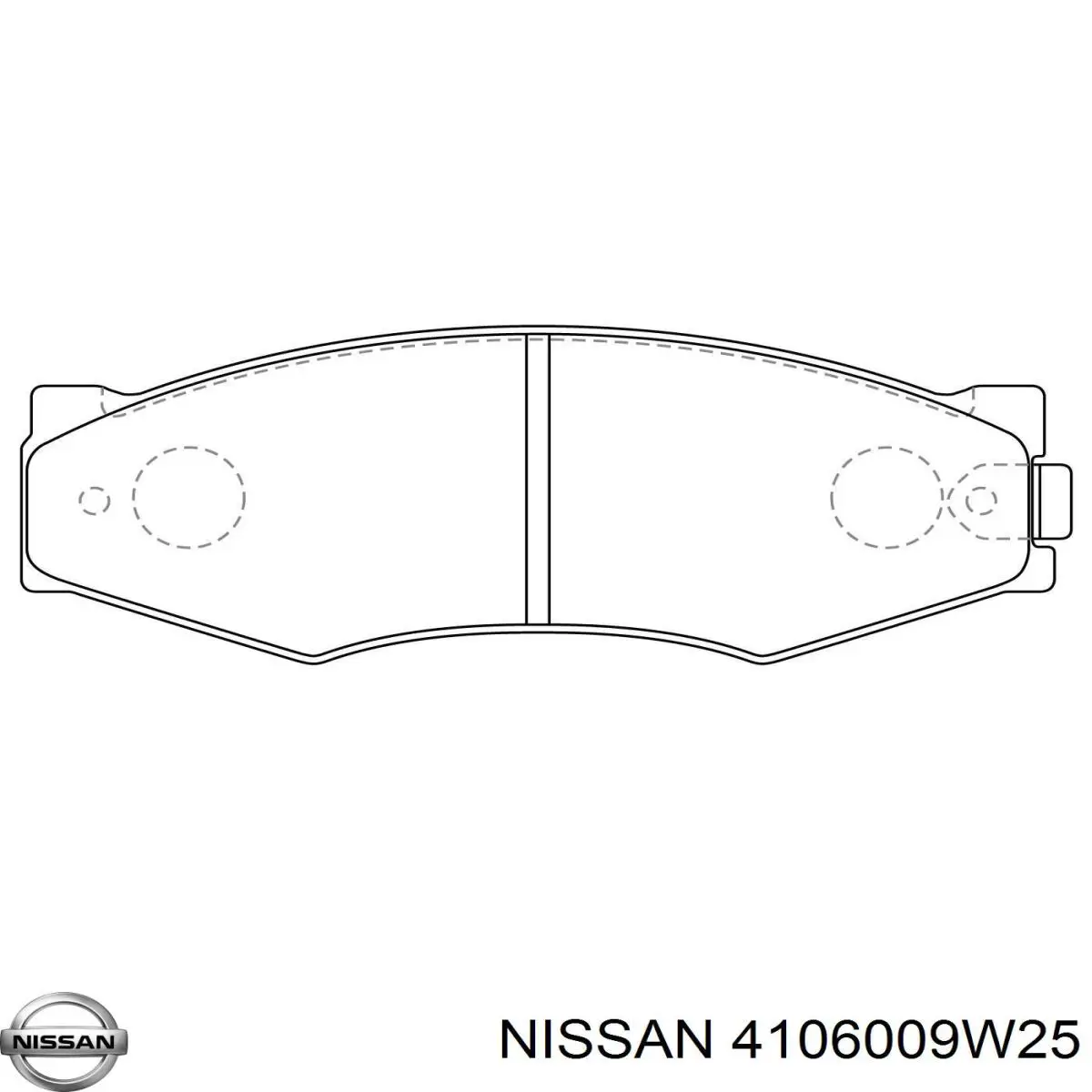 Передние тормозные колодки 4106009W25 Nissan/Infiniti