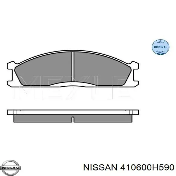 Передние тормозные колодки 410600H590 Nissan