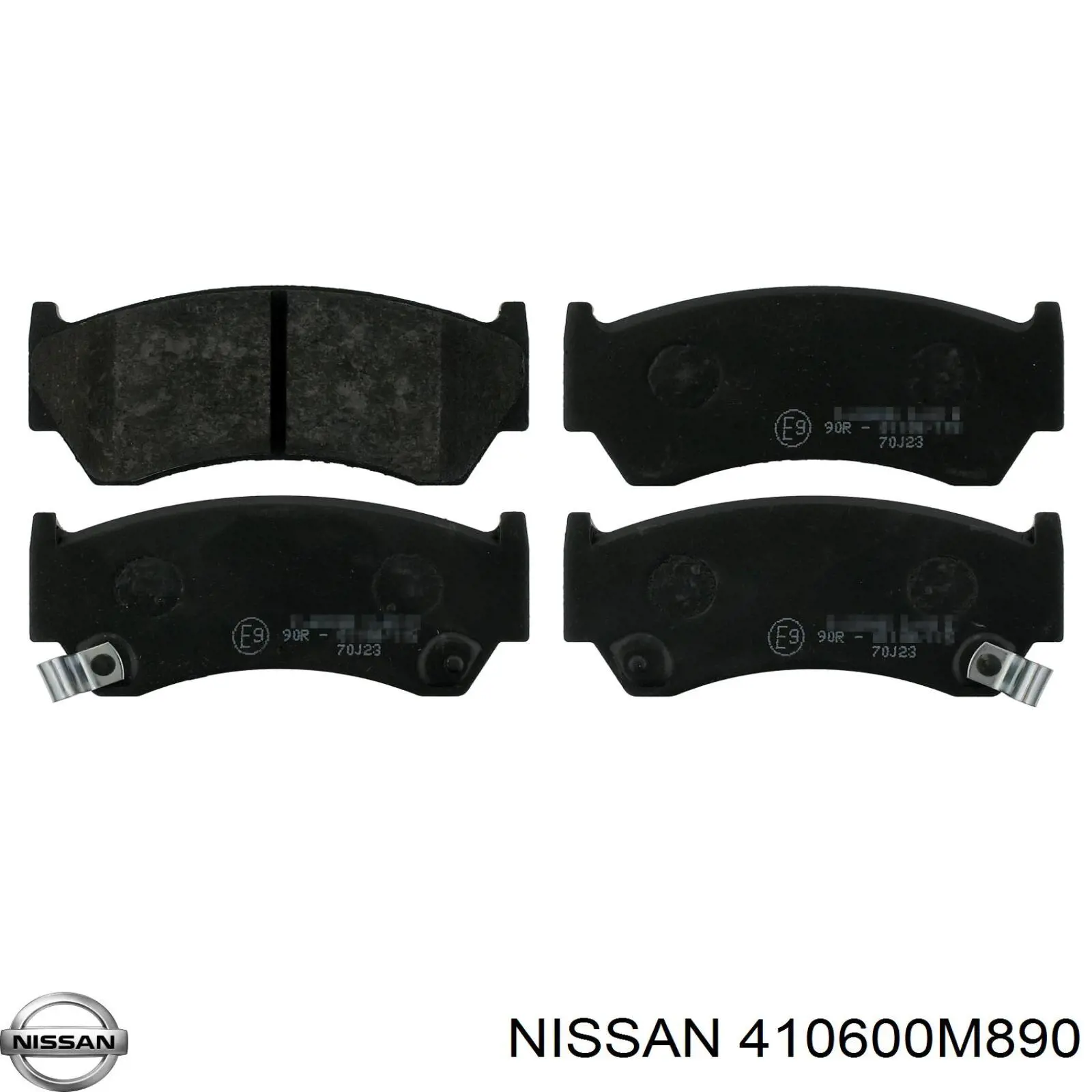 410600M890 Nissan передние тормозные колодки