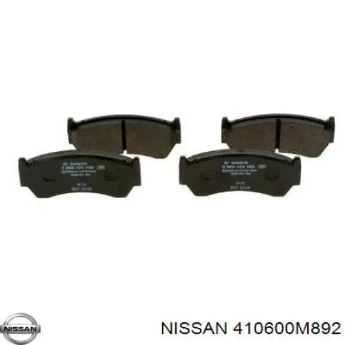 410600M892 Nissan/Infiniti Колодки передние