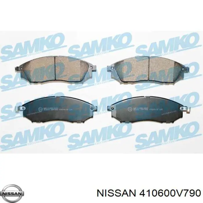 Передние тормозные колодки 410600V790 Nissan