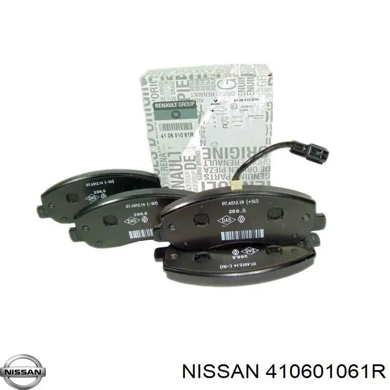 Передние тормозные колодки 410601061R Nissan