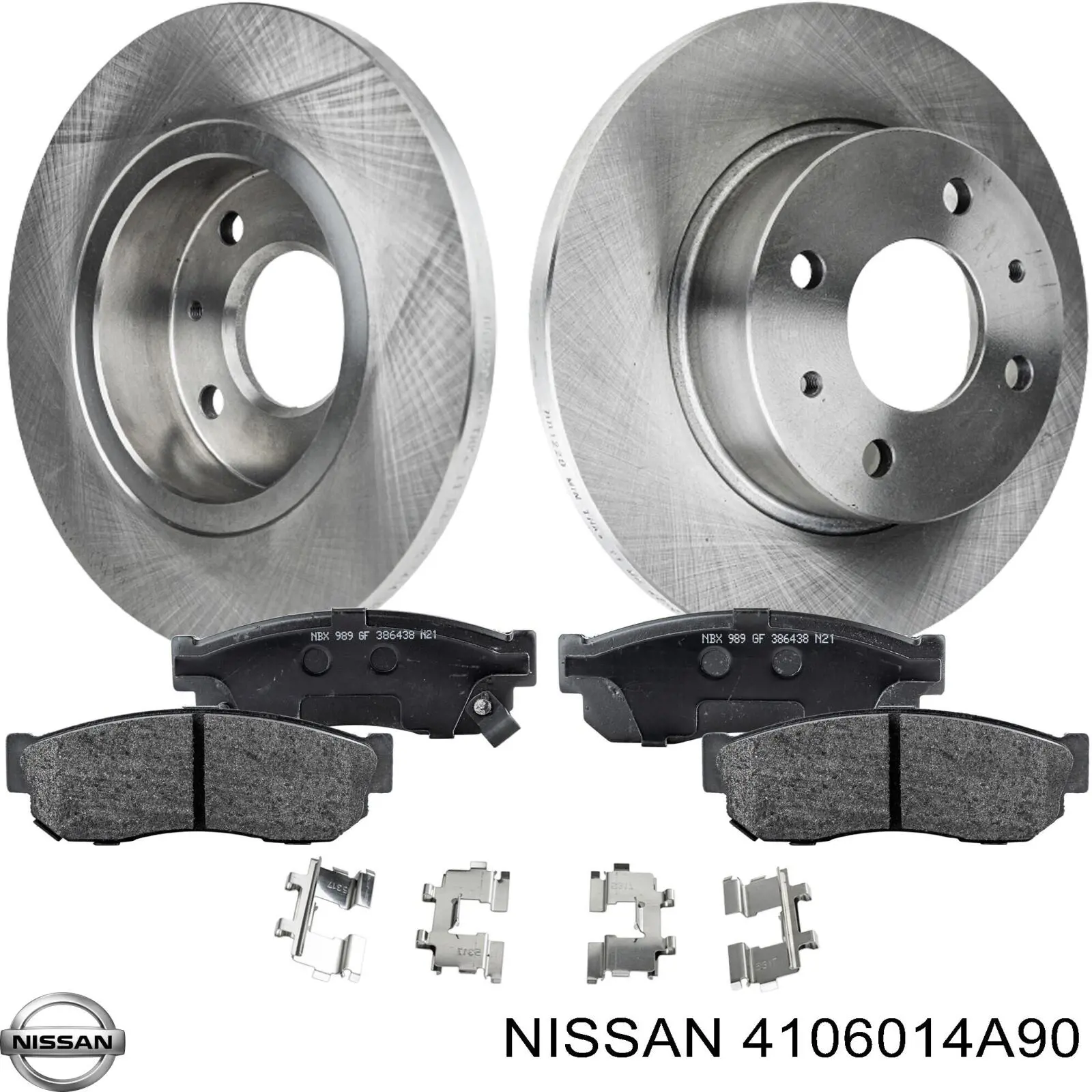4106014A90 Nissan колодки тормозные передние дисковые