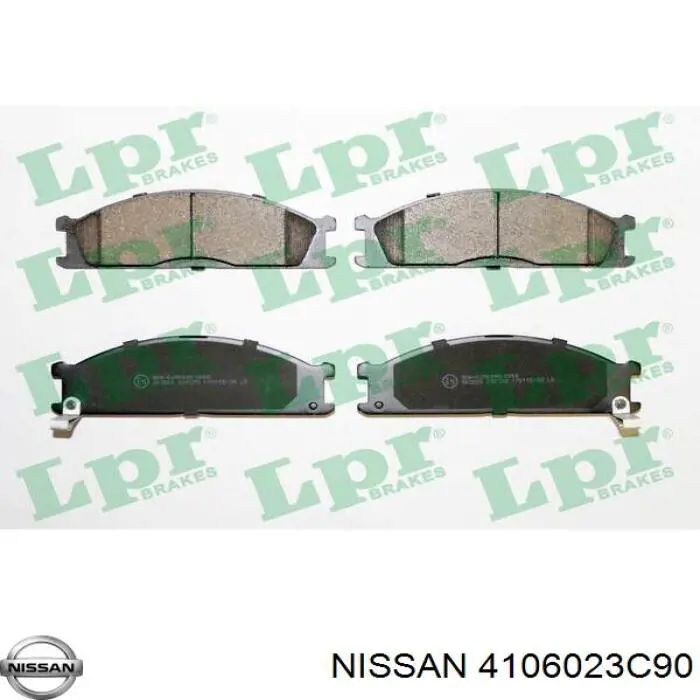 4106023C90 Nissan колодки тормозные передние дисковые