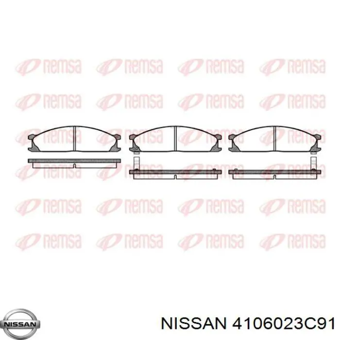 Колодки Nissan/Infiniti 4106023C91 цена, от 25.34 USD
