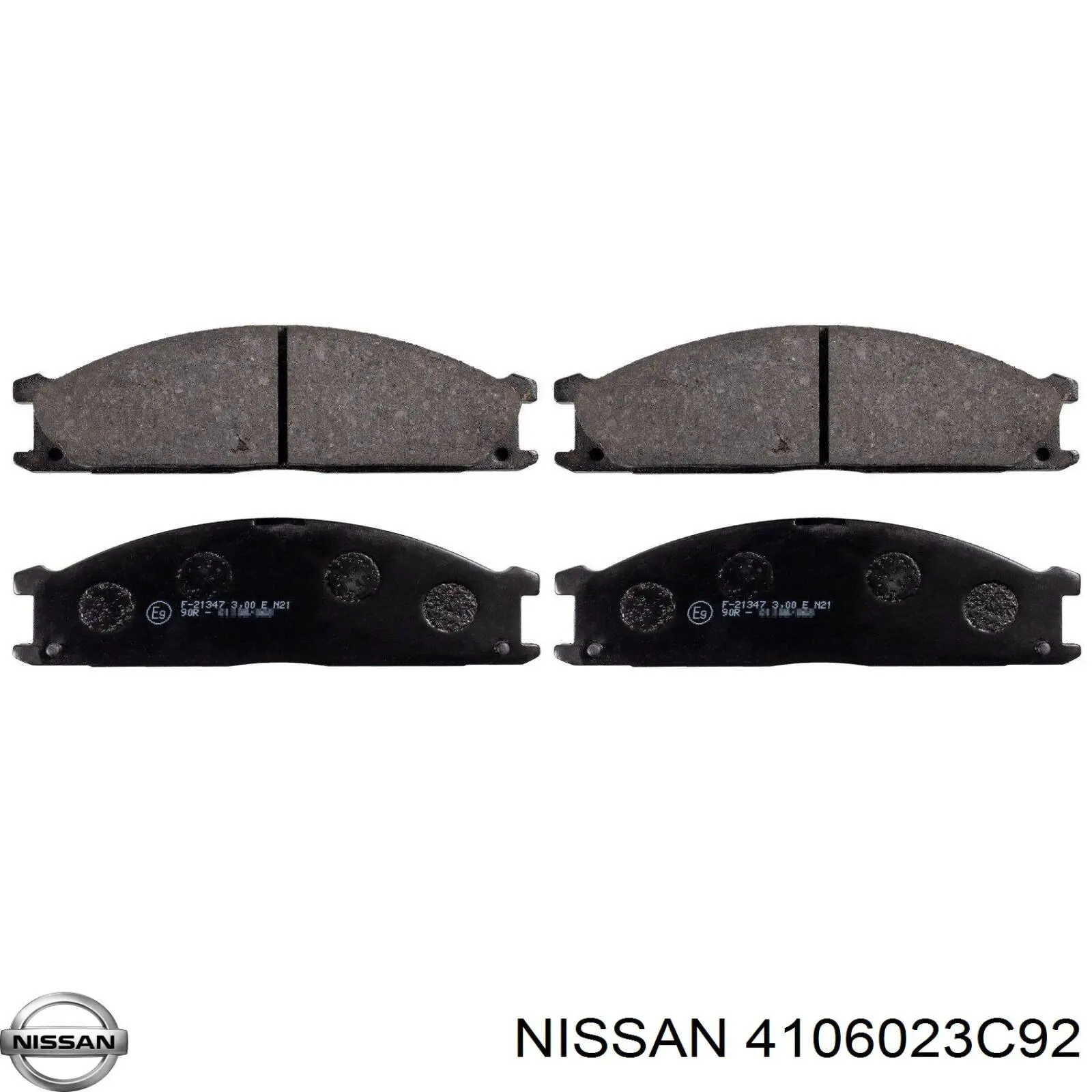 Передние тормозные колодки 4106023C92 Nissan