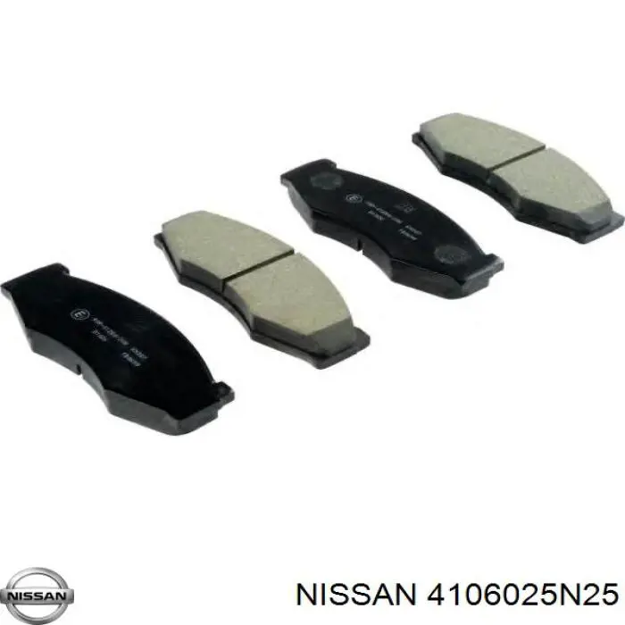 4106025N25 Nissan колодки тормозные передние дисковые