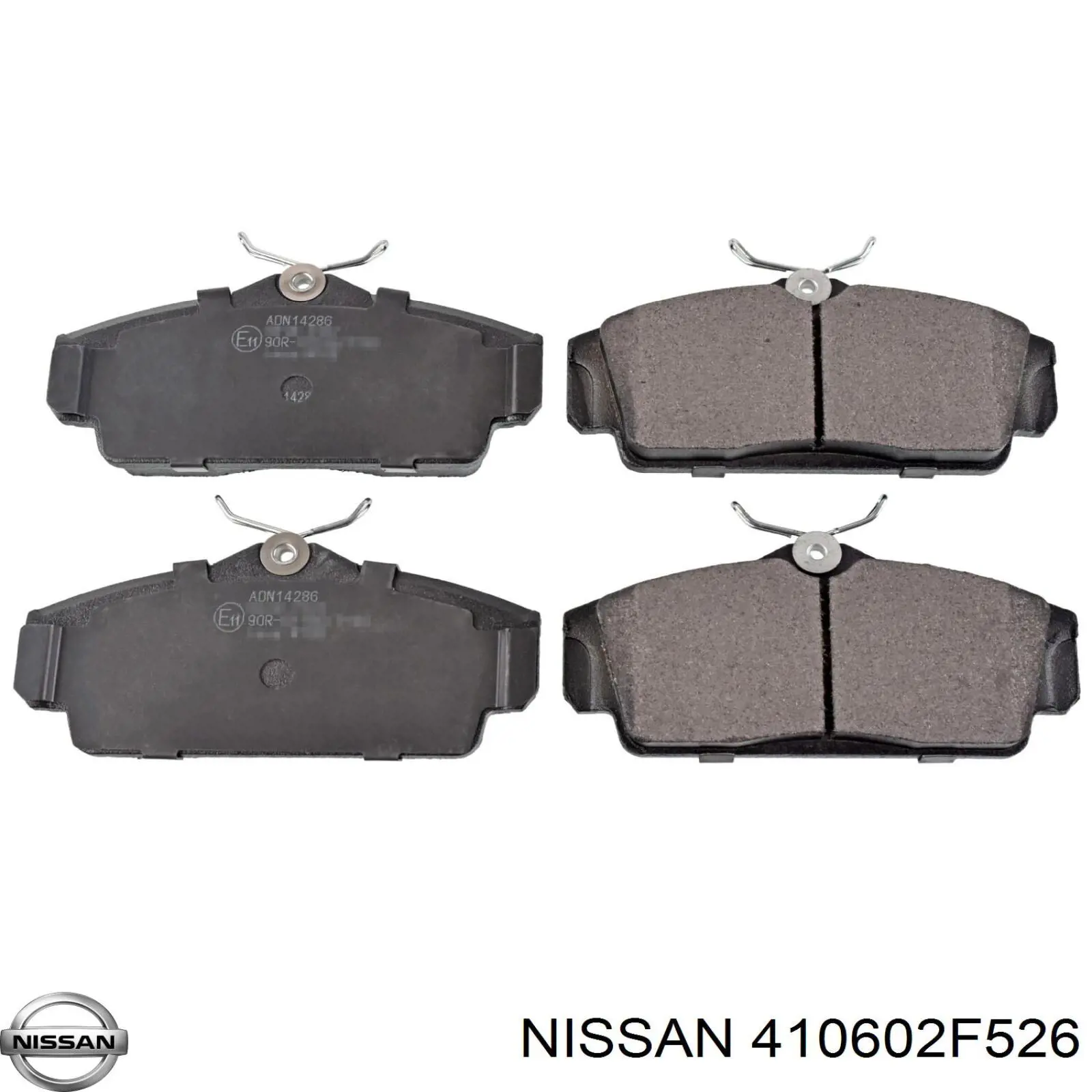 410602F526 Nissan колодки тормозные передние дисковые