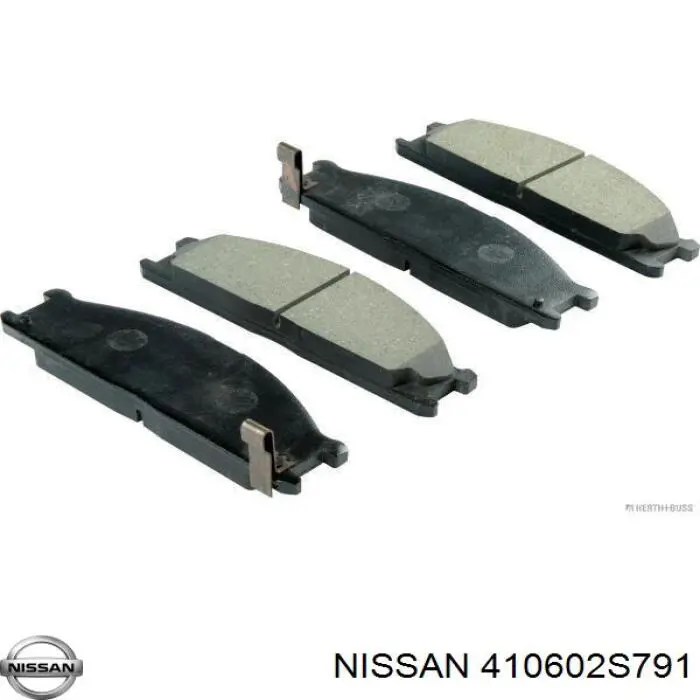 410602S791 Nissan колодки тормозные передние дисковые