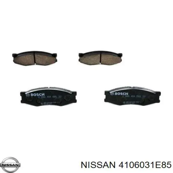 Передние тормозные колодки 4106031E85 Nissan