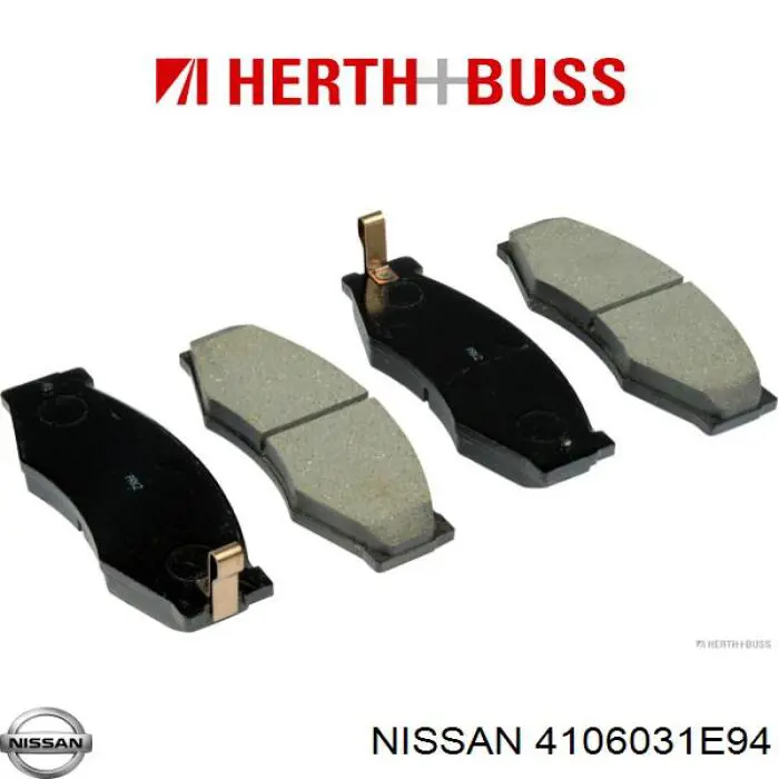 Передние тормозные колодки 4106031E94 Nissan/Infiniti