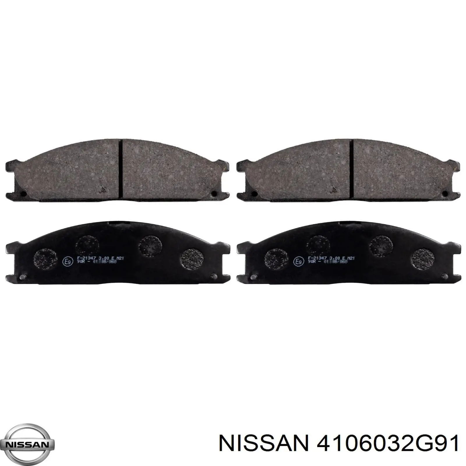 4106032G91 Nissan колодки тормозные передние дисковые