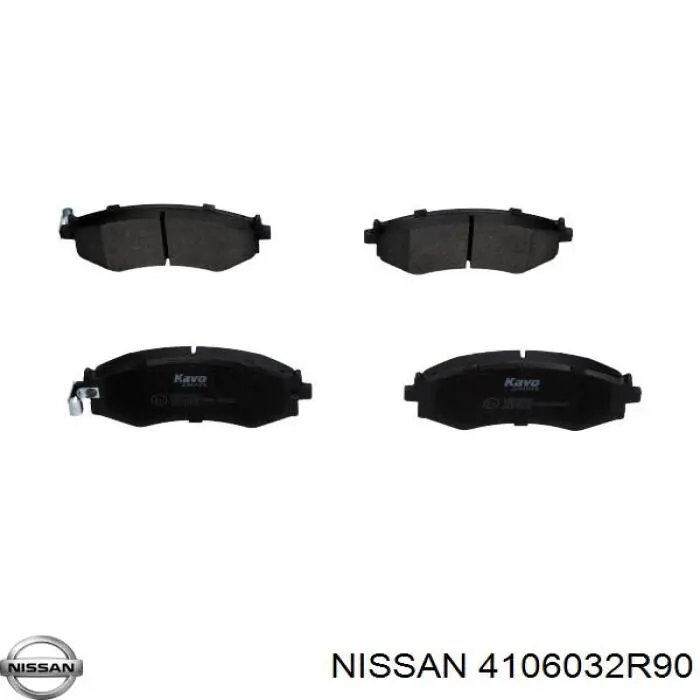 Передние тормозные колодки 4106032R90 Nissan