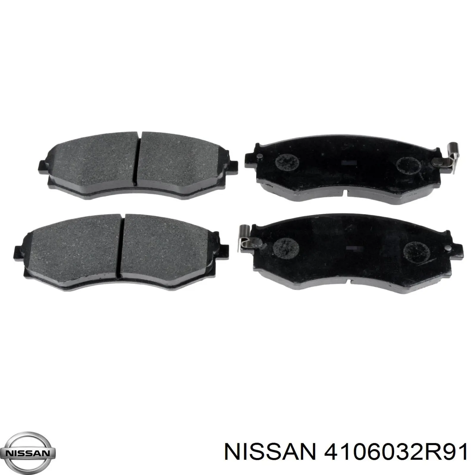 4106032R91 Nissan колодки тормозные передние дисковые