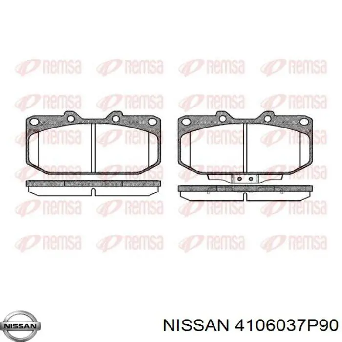 4106037P90 Nissan/Infiniti Колодки передние