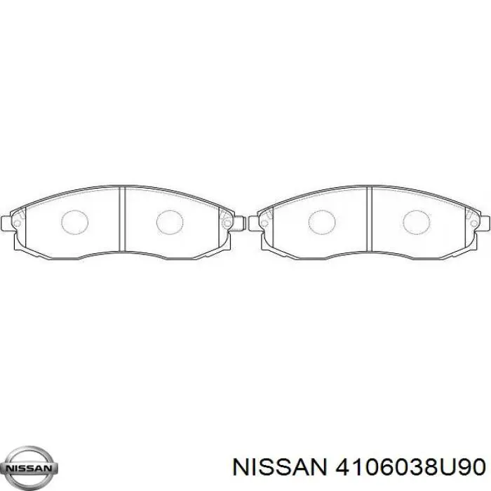 Колодки Nissan/Infiniti 4106038U90 цена, от 21.07 USD