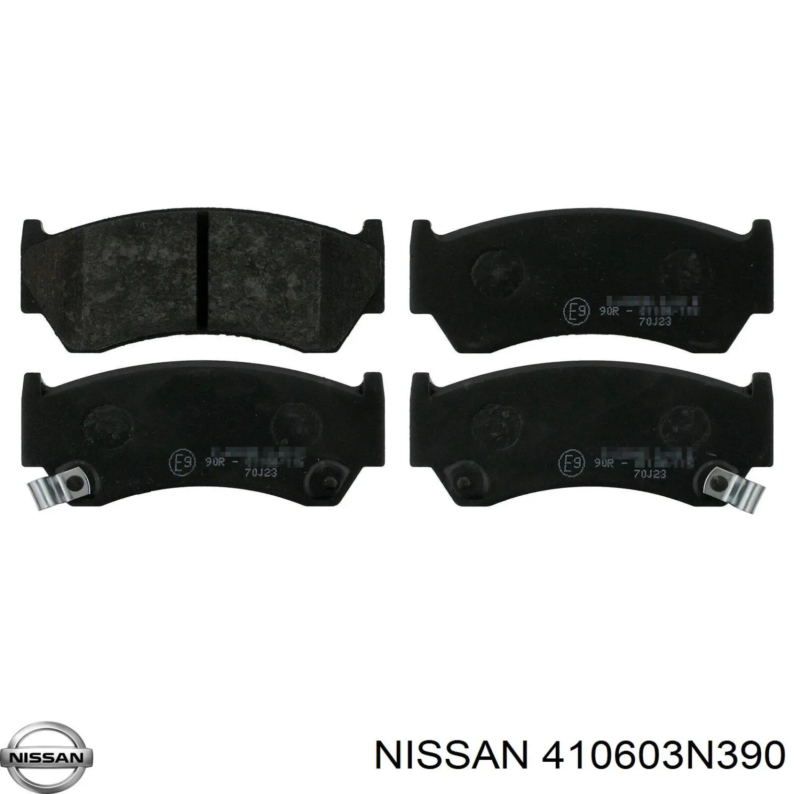 410603N390 Nissan колодки тормозные передние дисковые