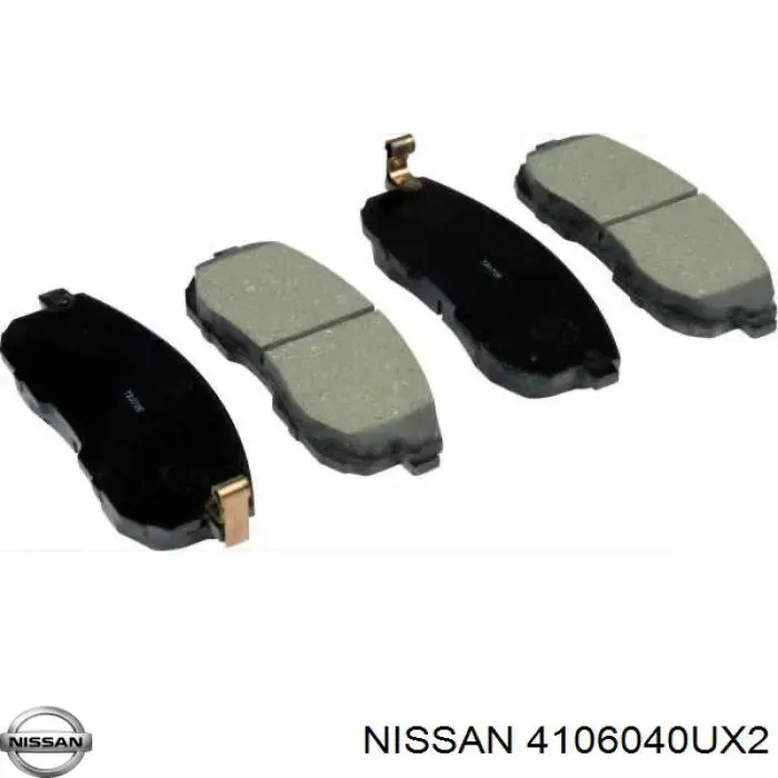 4106040UX2 Nissan колодки тормозные передние дисковые
