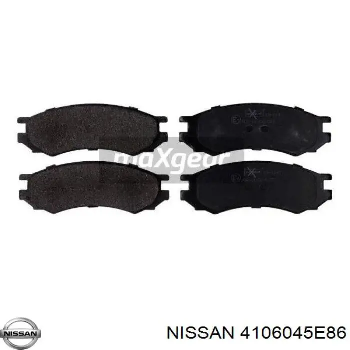 Передние тормозные колодки 4106045E86 Nissan