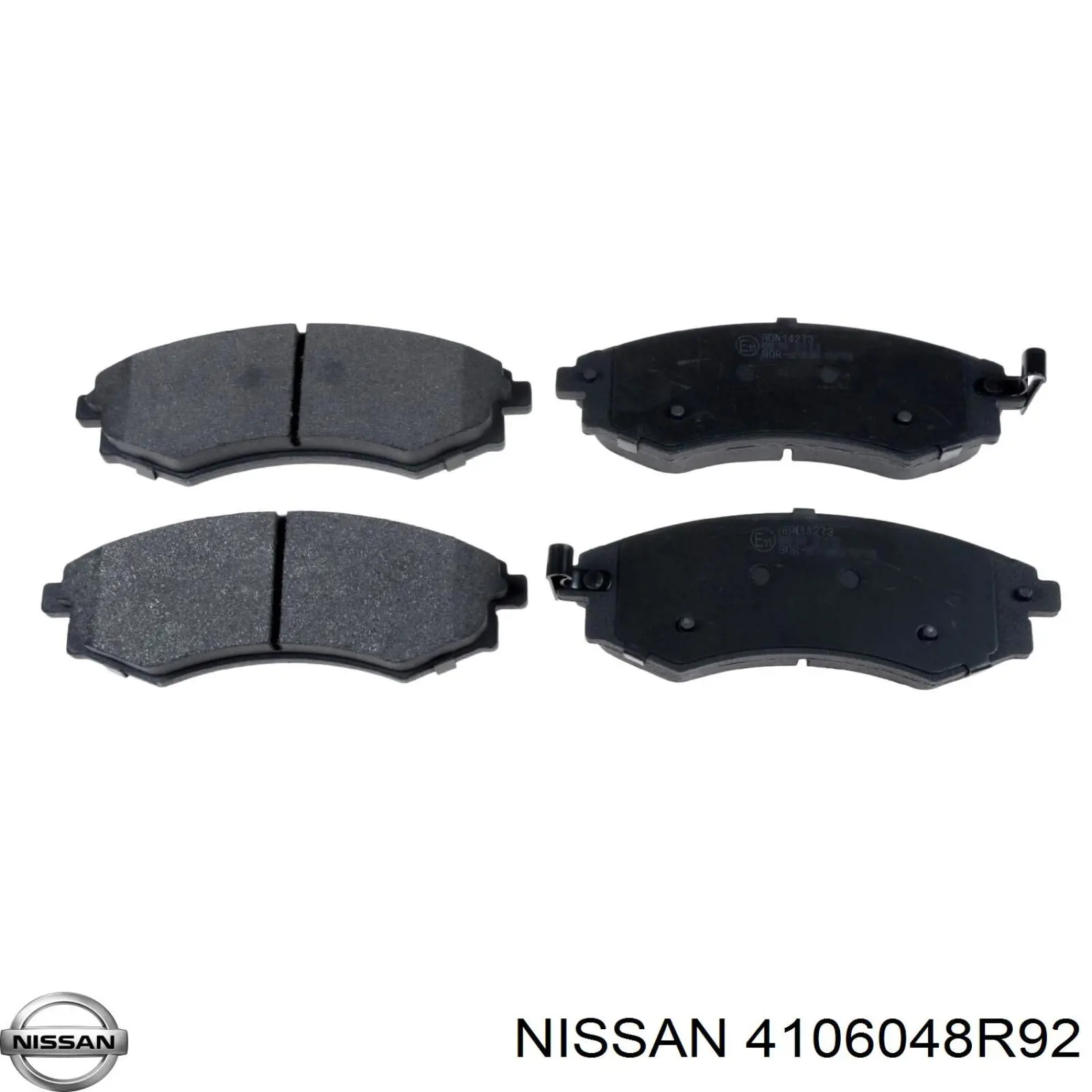 Передние тормозные колодки 4106048R92 Nissan