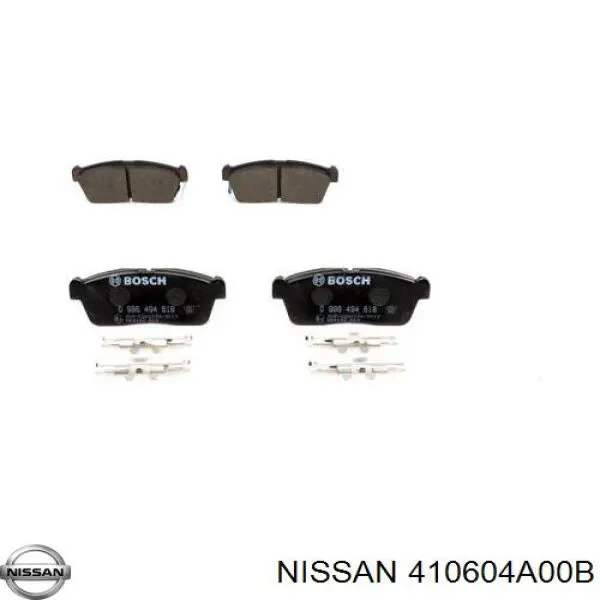 410604A00B Nissan колодки тормозные передние дисковые