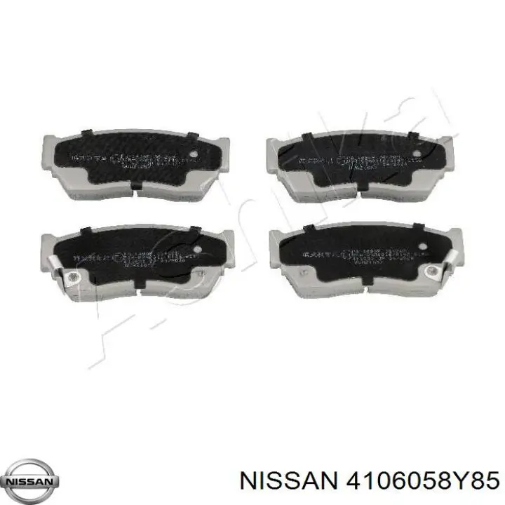 Передние тормозные колодки 4106058Y85 Nissan