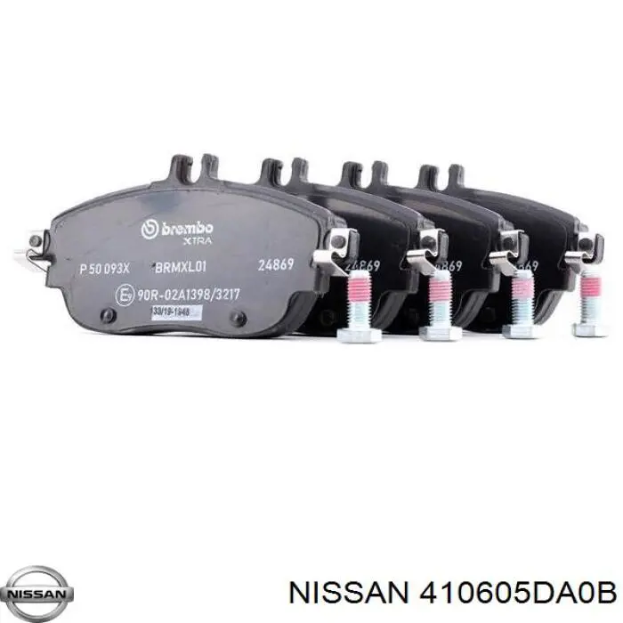 Передние тормозные колодки 410605DA0B Nissan