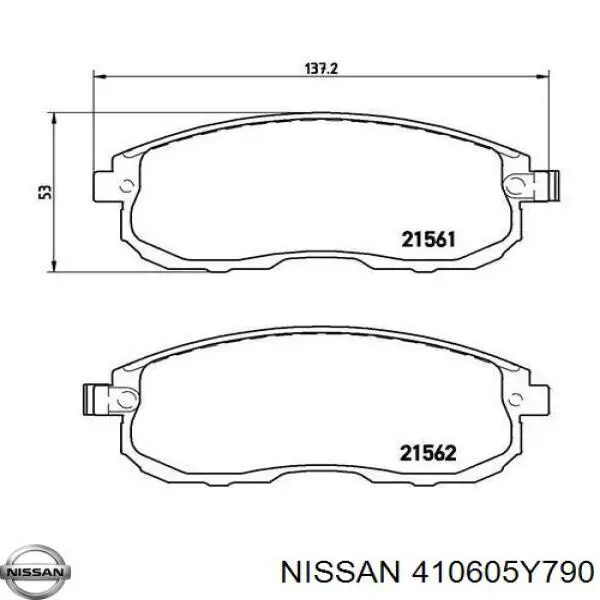 410605Y790 Nissan/Infiniti Колодки передние